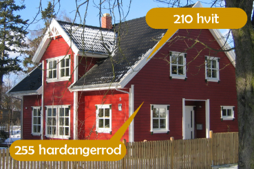 255 hardangerrod / Holzlasur deckend / 10 Liter