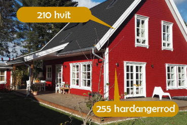 255 hardangerrod / Holzlasur deckend / 10 Liter