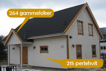 264 gammeloker / Holzlasur deckend / 3 Liter